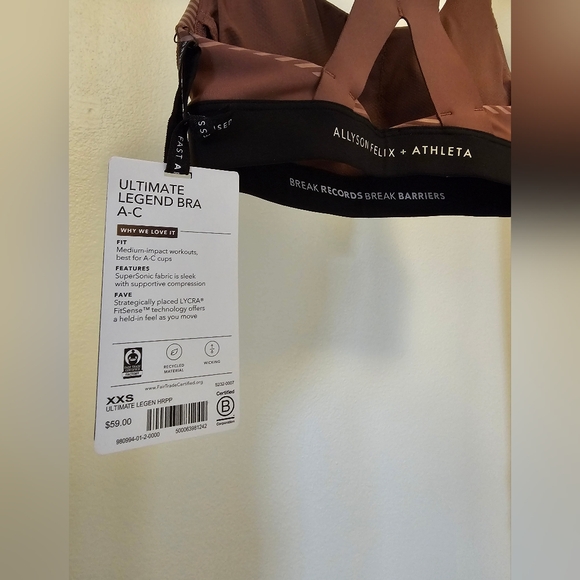 Allyson Felix Athleta Sports Bra - Picture 3 of 5